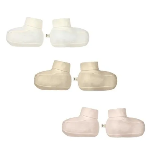 1+ in the family tito newborn socks organic plain jersey blush | slofjes
