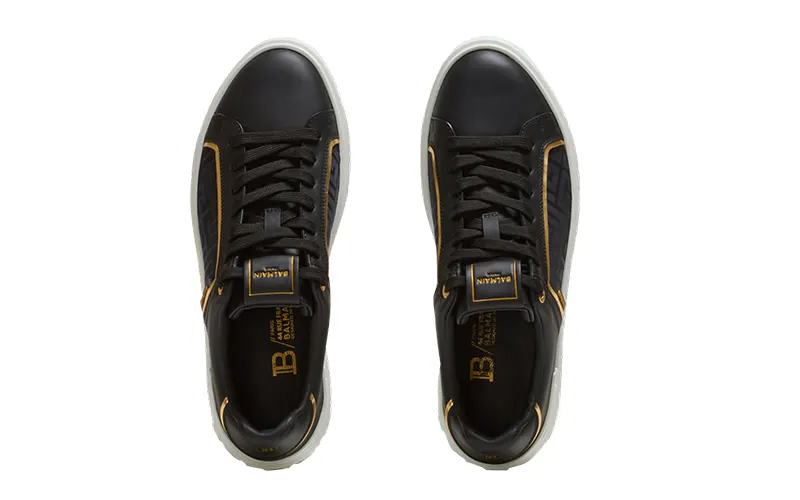 BALMAIN BCOURT SNEAKERS ZWARTGOUD