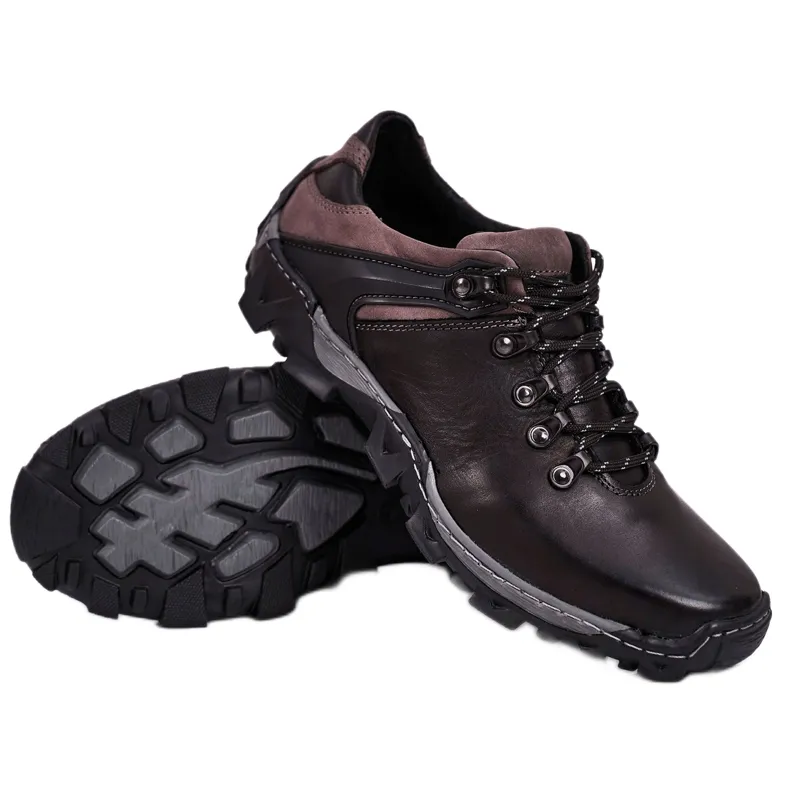 Bednarek Polish Shoes Leren Trekkingschoenen Heren Bednarek Zwart