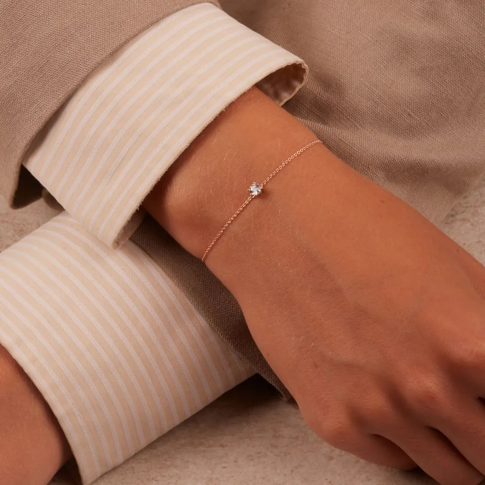 Blush 14 Karaat Gouden Armband (Lengte: 18.00 cm)