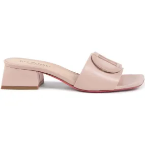 D Buckle Muiltjes Blush Leer