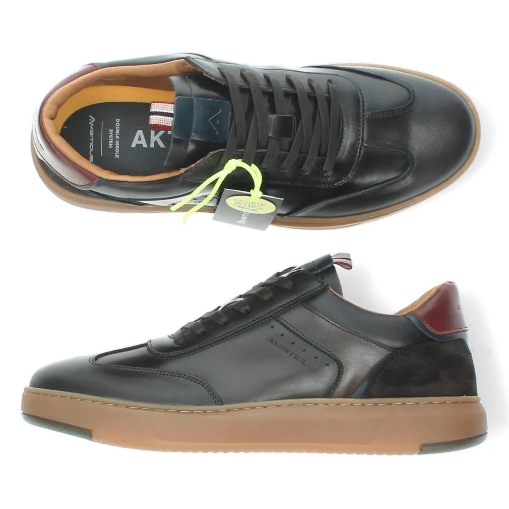 Donkerbruine veterschoenen