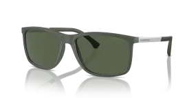 Emporio Armani EA4058 XL (58 - 17) Gepolariseerd with Groen lenses and Groen frame