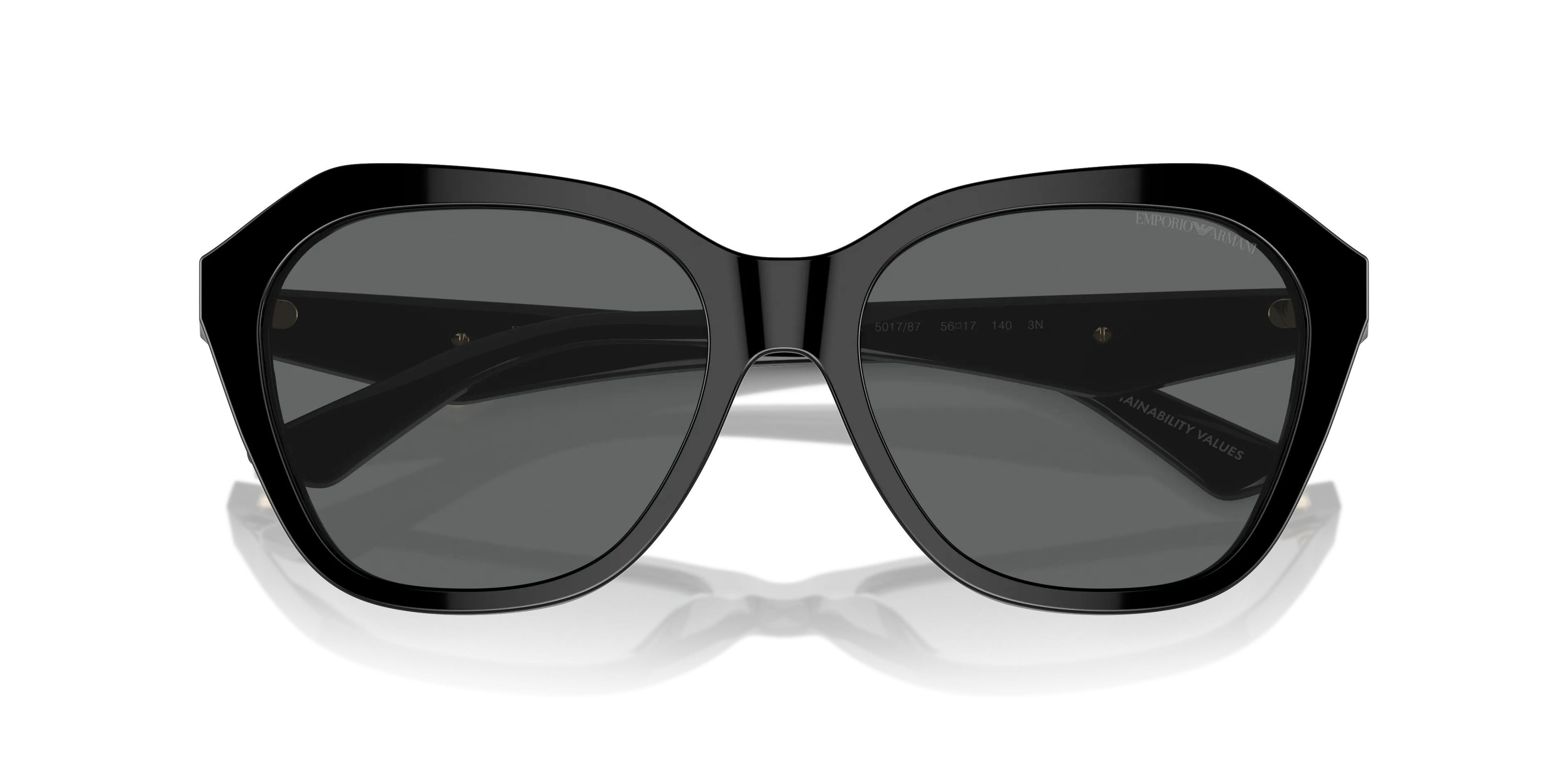 EMPORIO ARMANI EA4221 M (56  17)  WITH GRIJS LENSES AND ZWART FRAME