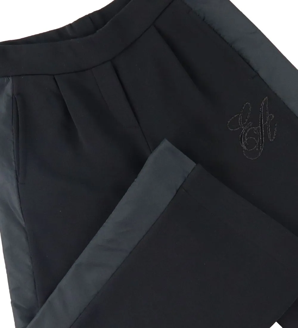 EMPORIO ARMANI JOGGINGBROEK  3/4  ZWART M. STREEP