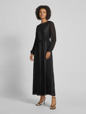 Emporio Armani Maxi-jurk met tunnelkoord in zwart