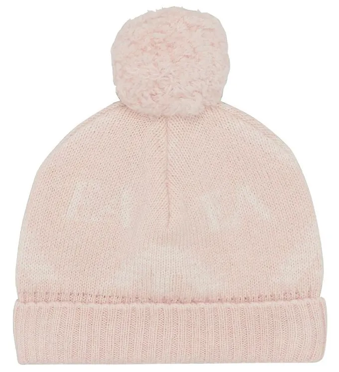 EMPORIO ARMANI MUTS  WOL/ZIJDE  ROZE M. WIT