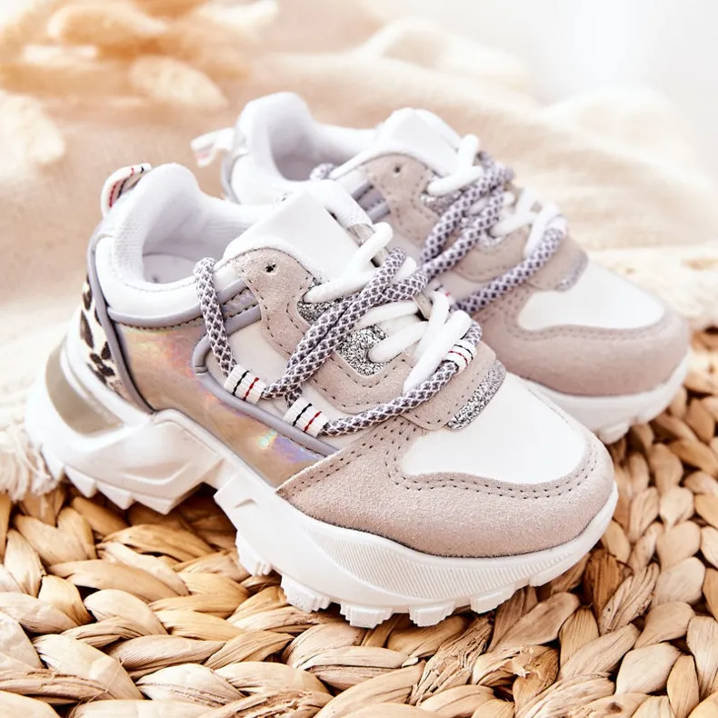 FR1 Sportschoenen voor kinderen Sneakers Wit Rommie veelkleurig