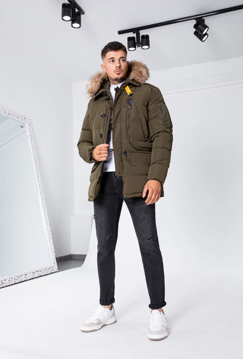 Heren winterjas  groen 