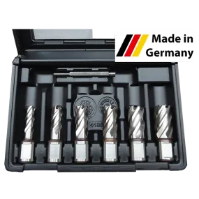 HSS-Co Kernbohrerset 30mm x Ø 12, 14, 16, 18, 20, 22 + Auswerfstift