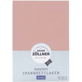 JULIUS ZÖLLNER Hoeslaken Jersey blush 40 x 90 cm