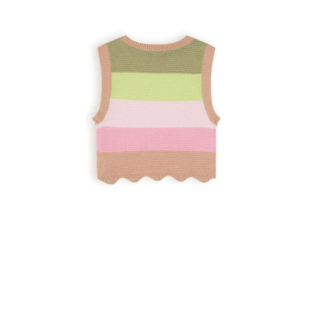 NoNo Meisjes spencer cropped gebreid kosmic blush