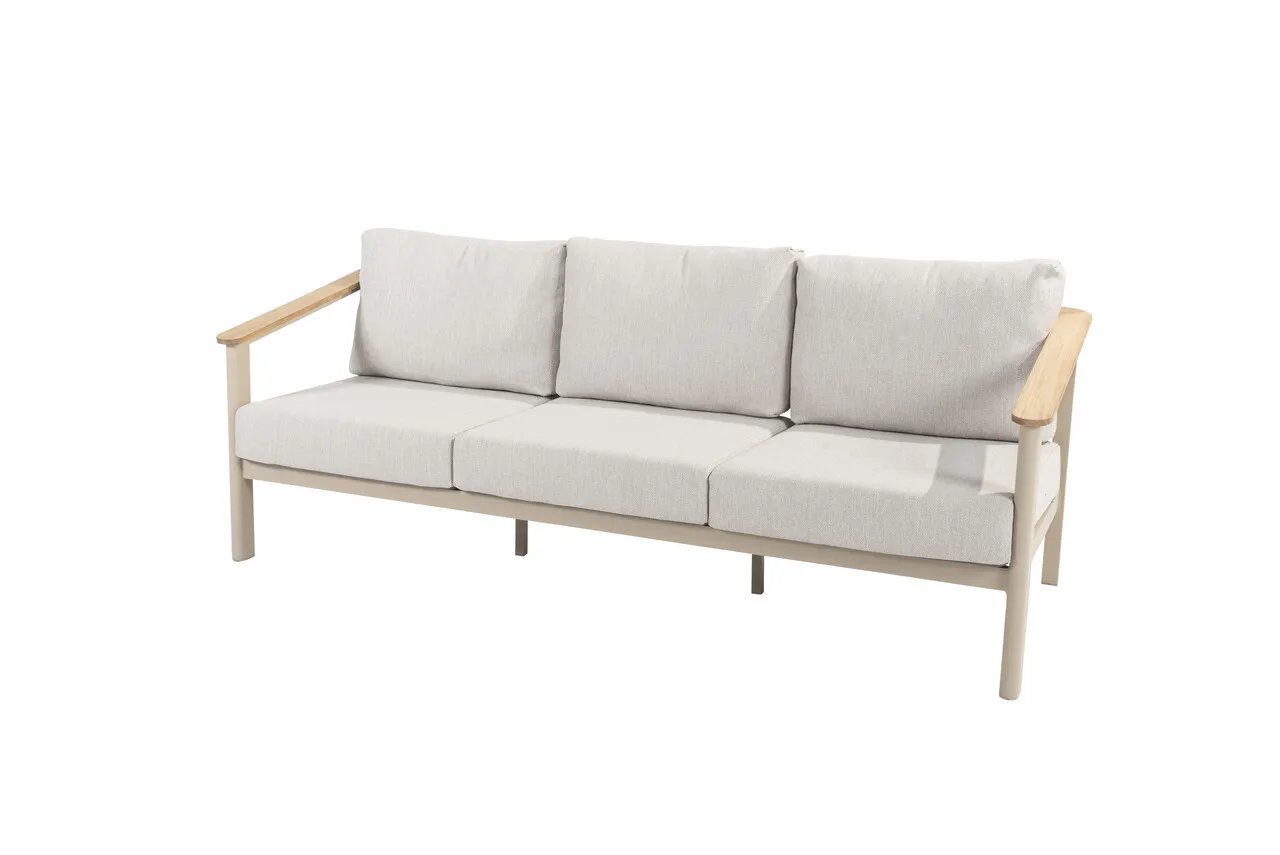 Taste 4SO Olivia stoel bank loungeset 5 delig latte aluminium Taste 4SO