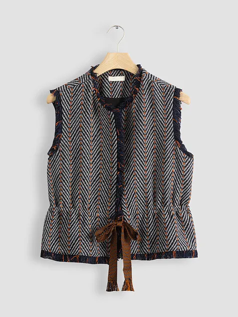 Ulla Johnson Clyde, cotton mix gilet with pattern